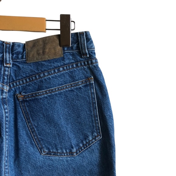 Vintage Abercrombie & Fitch Blue Straight Jeans High-Rise Size 10 Taper Mom - Picture 12 of 16